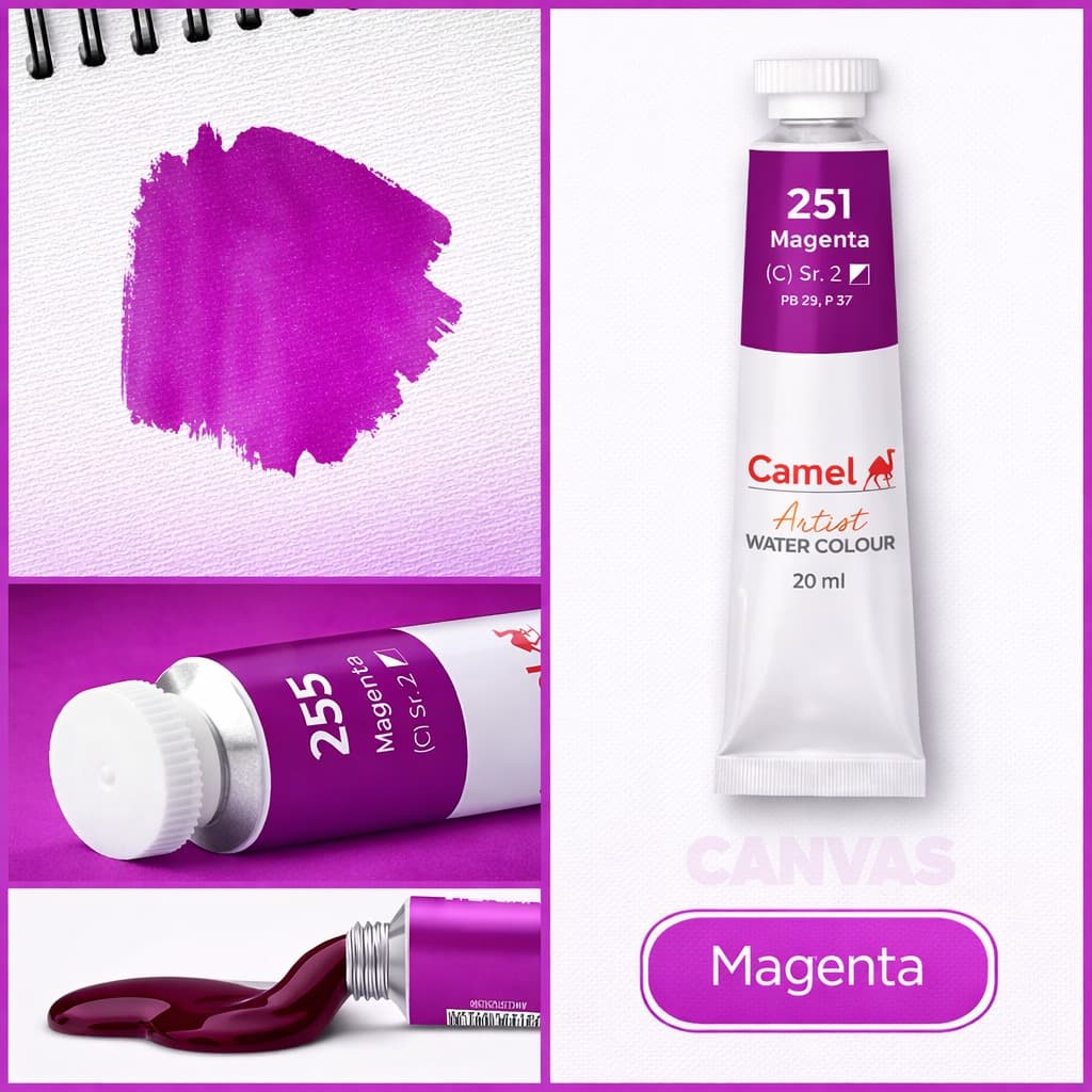 Watercolor — Magenta