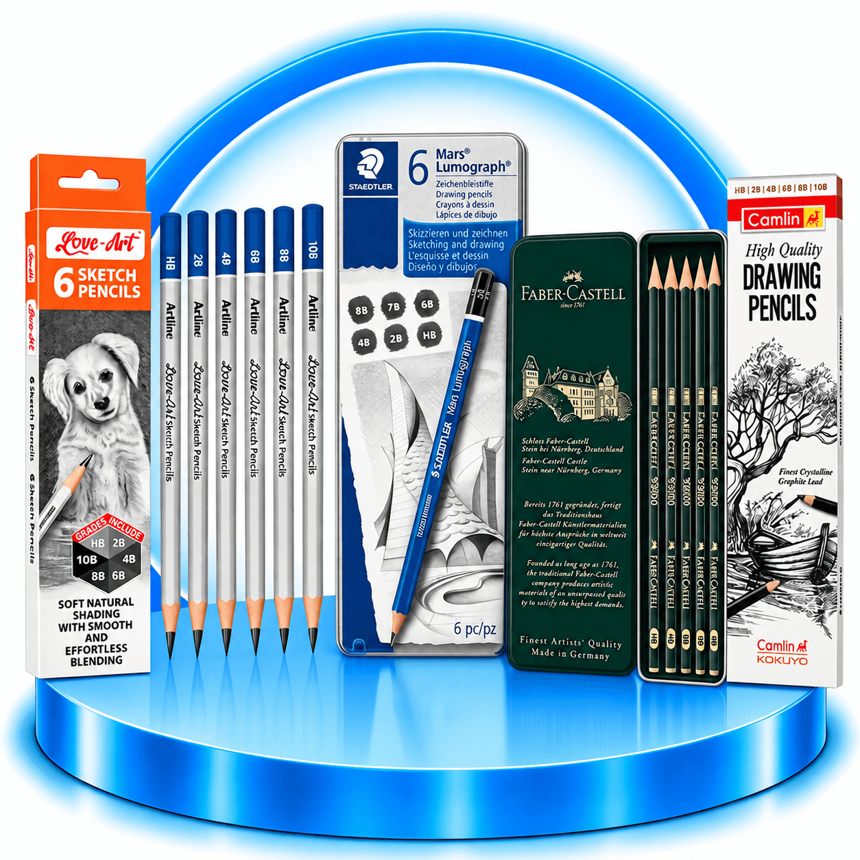 Graphite Pencils (HB–12B)