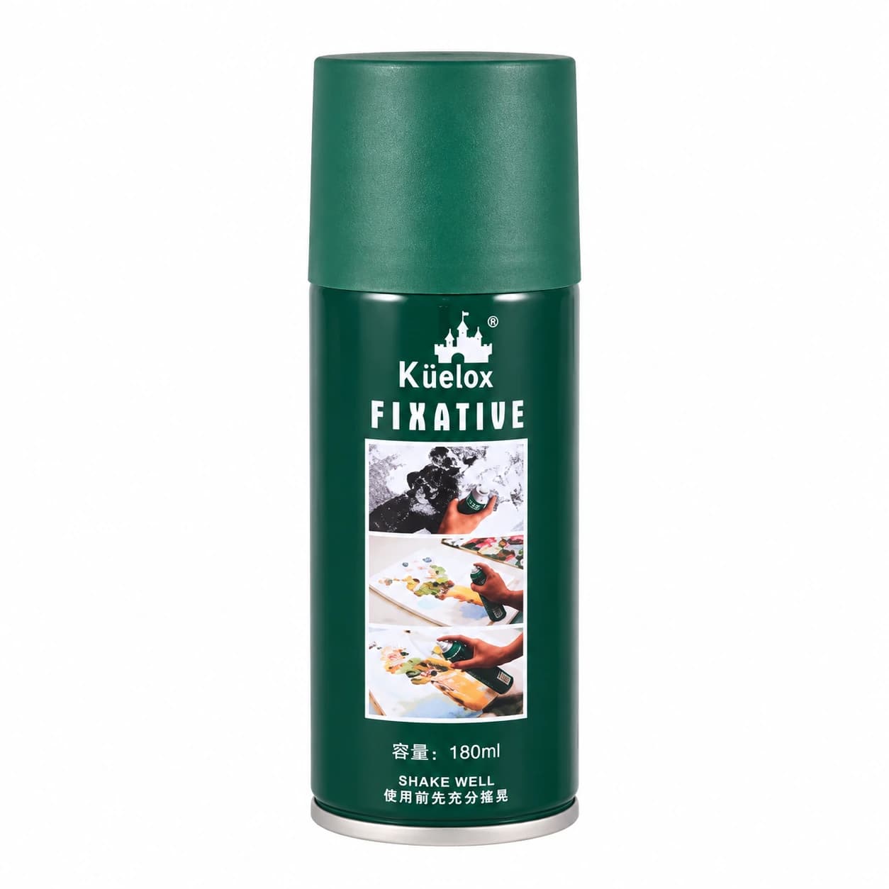 Kuelox Fixative Spray 180ml – Artist Drawing Fixative for Pencil, Charcoal & Pastel Artwork