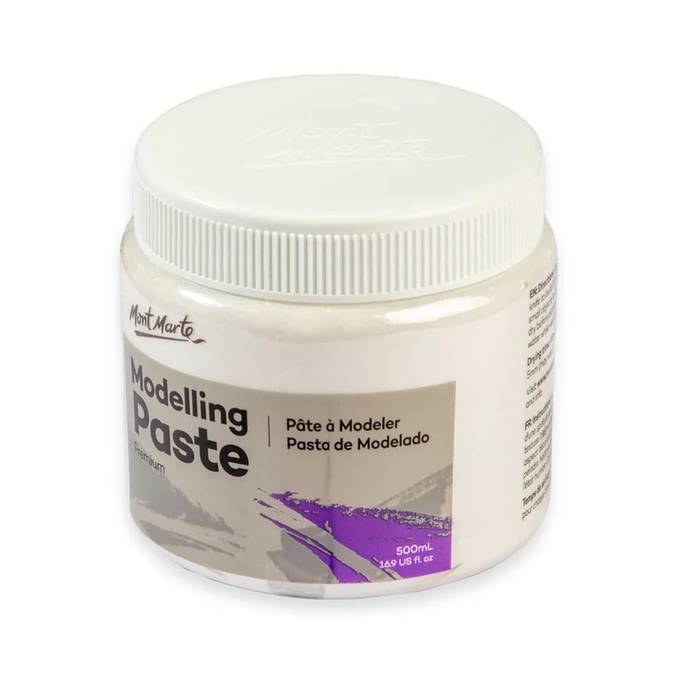 Mont Marte Modelling Paste Premium 500ml (16.9oz) — প্রিমিয়াম আর্ট টেক্সচার পেস্ট