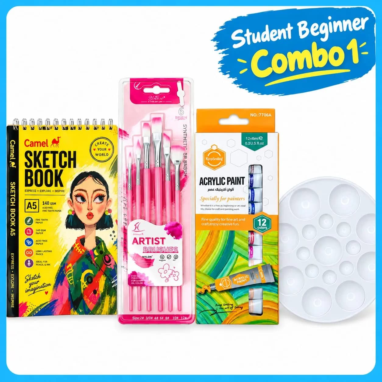 Art Combo Set for Beginner Students - Combo 1