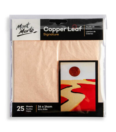 Mont Marte Copper Leaf Sheets (14 x 14cm) – 25 Pack