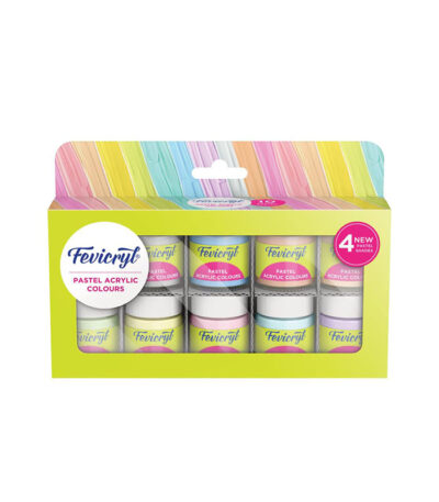 Fevicryl Pastel Acrylic Colour Set (10pc) – Vibrant & High-Quality Paints