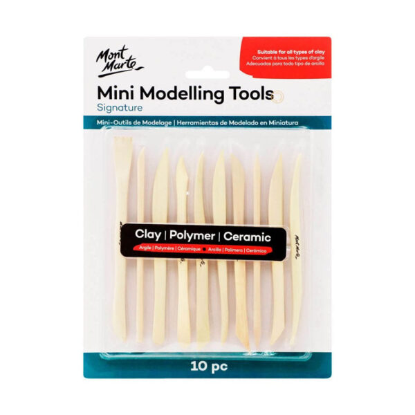 Mont Marte Mini Modelling Tools 10pcs – For Detailed Clay Work